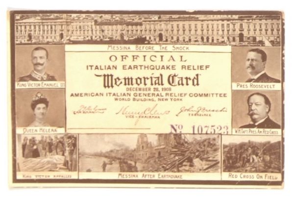 TR Italian Earthquake Postcard