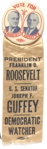 FDR-Guffey Massachusetts Coattail