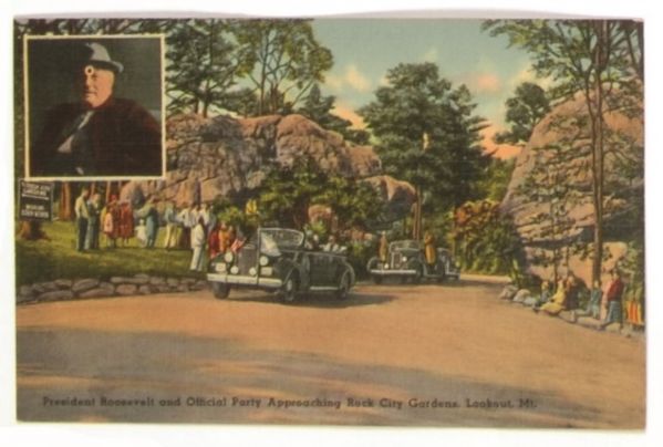 FDR Lookout Mountain Postcard