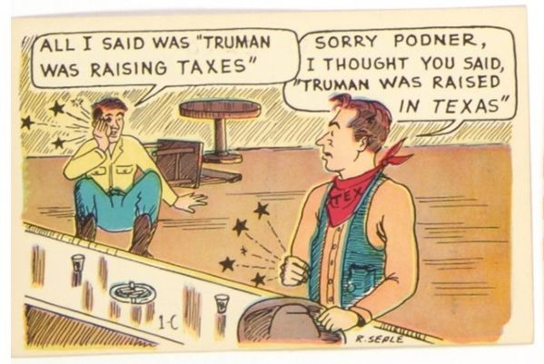 Anti Truman Postcard