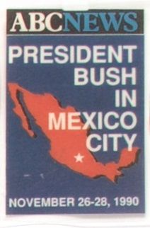 Bush ABC News Press Badge
