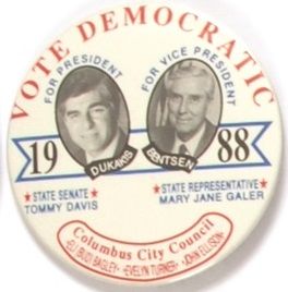 Dukakis, Bentsen Georgia Coattail