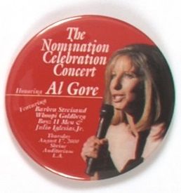 Al Gore, Streisand Concert