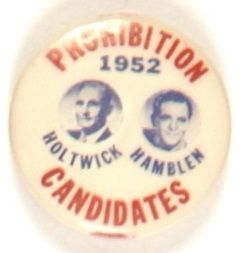 Error, Holtwick 1952 Prohibition Party