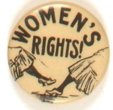 Womens Rights Cartoon Pin