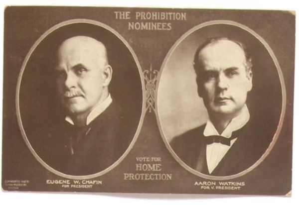 Chafin-Watkins Prohibition Postcard