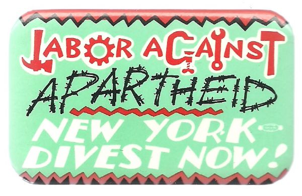 Anti Apartheid New York Pin