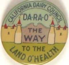 Da-Ra-O California Advertising Pin
