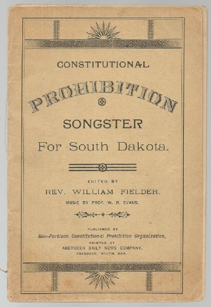 South Dakota Prohibition Songster