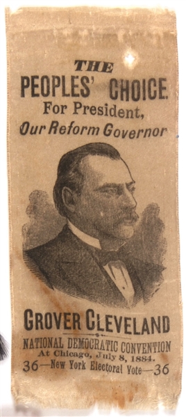 Cleveland for President New York Reform Governor Ribbon