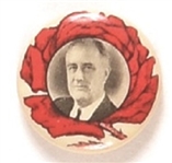 Franklin Roosevelt Red Rose Rare Celluloid
