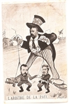 Theodore Roosevelt, Russo-Japanese War Puppets Postcard