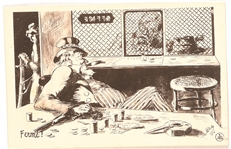 Uncle Sam USA Closed Theodore Roosevelt Postcard