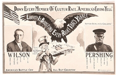 Wilson, Pershing Liberty World War I Postcard