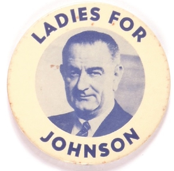 Ladies for Johnson Large Blue Celluloid