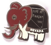 Reagan Sure Bet Nevada 1980 Pin