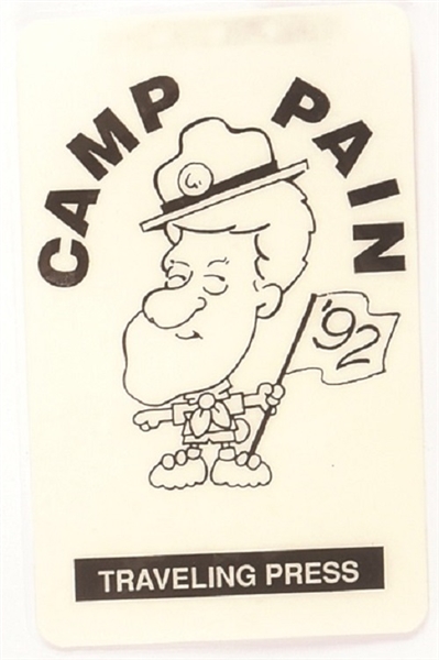 Clinton 1992 Camp Pain Traveling Press