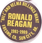 Bill and Velma Billings Want Ronald Reagan