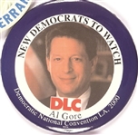 Al Gore New Democrats to Watch DLC 2000 Convention Pin