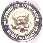 Bush, Quayle Rare Member of Congress Pin
