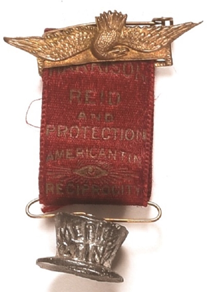 Harrison Pin, Ribbon, Top Hat