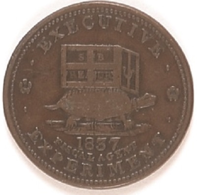 Anti Van Buren Hard Times Token