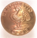 Democratic Club Brass Clothing Button