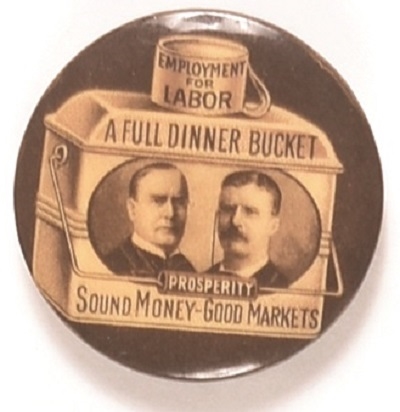 McKinley, Roosevelt Brown Dinner Bucket