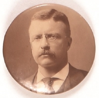 Theodore Roosevelt Sepia Celluloid