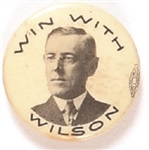 Win With Wilson Black, White Celluloid