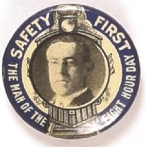 Wilson 8-Hour Day Railroad pin