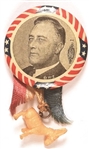 Franklin Roosevelt Pin With Donkey