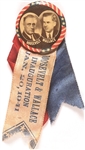 Roosevelt, Wallace Jugate With Inaugural Ribbons