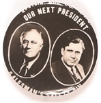 Roosevelt, Willkie Salesmans Safety Pin
