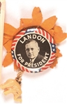 Landon for President Pin, Elephant, Sunflower