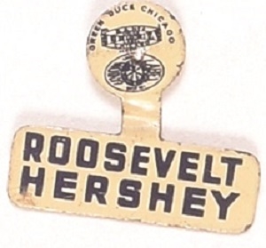 Roosevelt, Hershey Illinois Coattail Tab