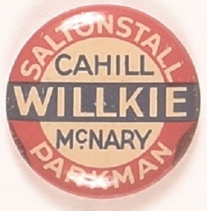 Willkie, Saltonstall Massachusetts Coattail