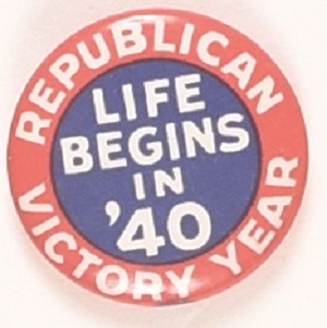 Willkie Life Begins in 40