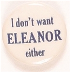 I Dont Want Eleanor Either