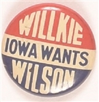 Iowa Wants Willkie, Wilson