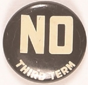 No Third Term Black, White Litho