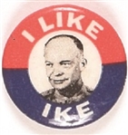 I Like Ike Celluloid Picture Pin