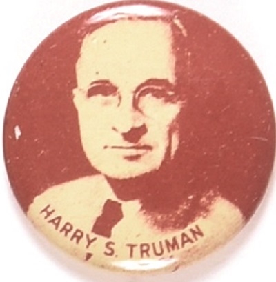Truman Brown and White Litho