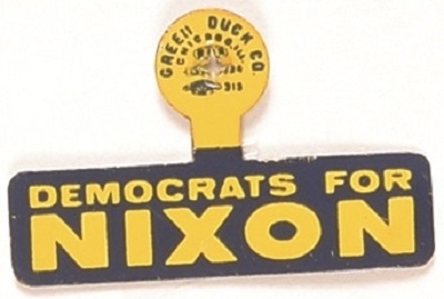 Democrats for Nixon Tab