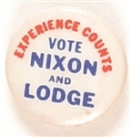 Vote Nixon, Lodge Experience Counts