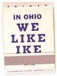 We Like Ike in Ohio Matchbook