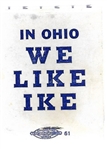 We Like Ike in Ohio Matchbook