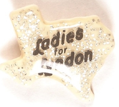 Ladies for Lyndon Johnson Texas Pinback