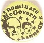 Nominate McGovern and Kennedy