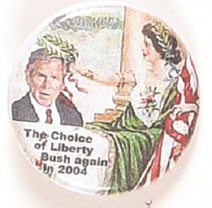 GW Bush Lady Liberty Celluloid